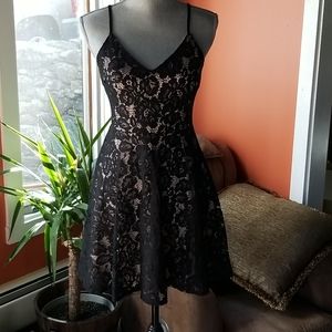 NWOT Lulus Black Lace Dress